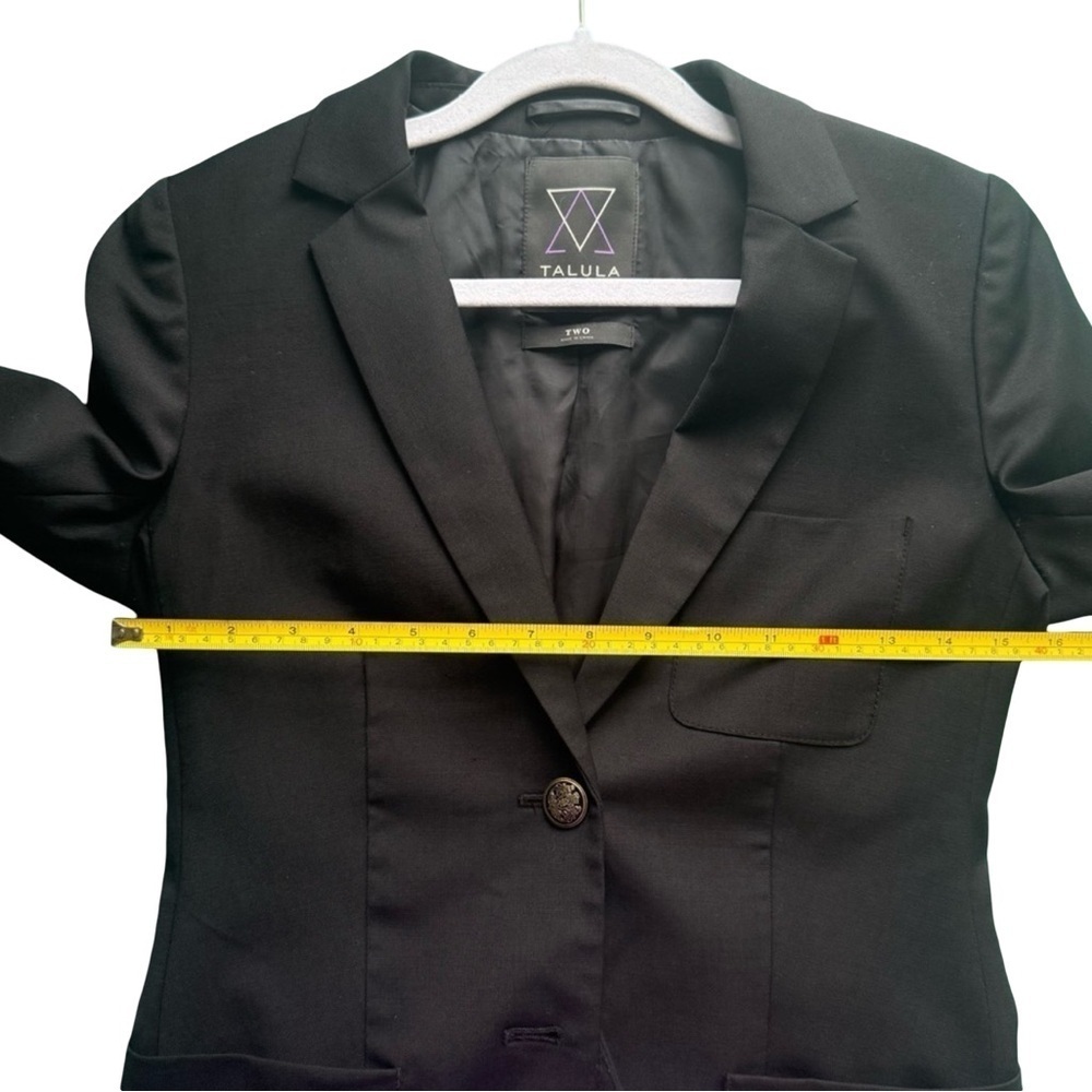 Talula Black Suit Jacket with Structured Silhouette Women’s 2 Business Office - Picture 12 of 16